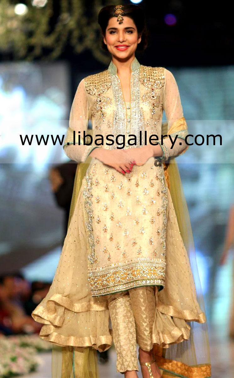 Asifa & Nabeel Bridal Dresses Collection Bridal trial gowns Party Wear Casual wear jumsuits Sarees lacha gharara lehnga kameez shalwar short shirts chooridaar heavy formal dresses Top collection libasgallery.com Welcome to you its amazing Slection New bri