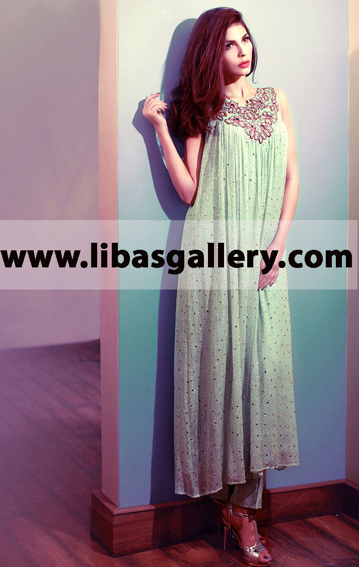 Latest Party Wear Anarkali Suits Tena Durrani Brisbane Australia Pishwas Collection Wedding Dresses Pakistan, Shop Online Tena Durrani Pakistani Party Dresses 2014 Brisbane Australia