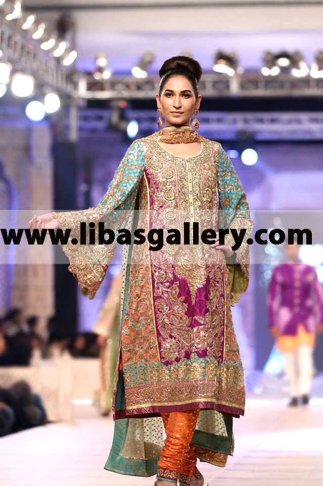 Designer Nomi Ansari Gul Party wear ...