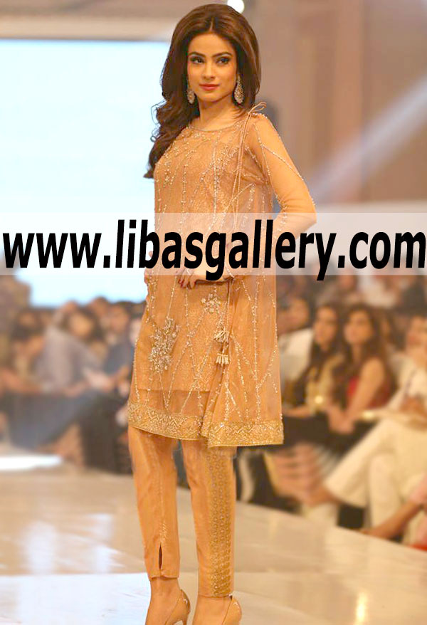 Faraz Manan 2015 Bridal Dress Collections - New Designer Wedding Dresses by Faraz Manan - Faraz Manan TBCW Bridal Runway Shows - Faraz Manan Brides Lehenga Designer Sharara Party Wear Clothes Gharara.