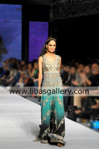 Beautiful Maxi for Evening and Party Wear Los Angeles LA USA Karma at PFDC L`Oreal Paris Bridal Week Evening Dresses Party Wear