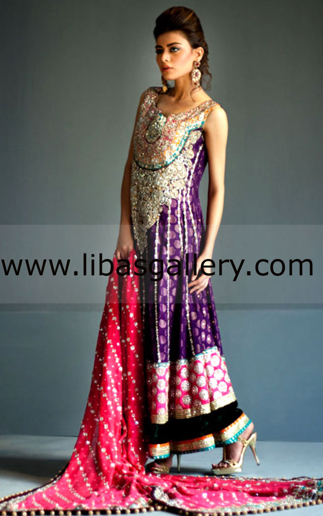 Zainab Chottani Latest Bridal Collections ` sign of love, love is the light of the soul` balochistani culture Collection showcased at PBCW 2013, Shop them online in Sydney, Perth, Brisbane, Melbourne Australia Only on libasgallery.com