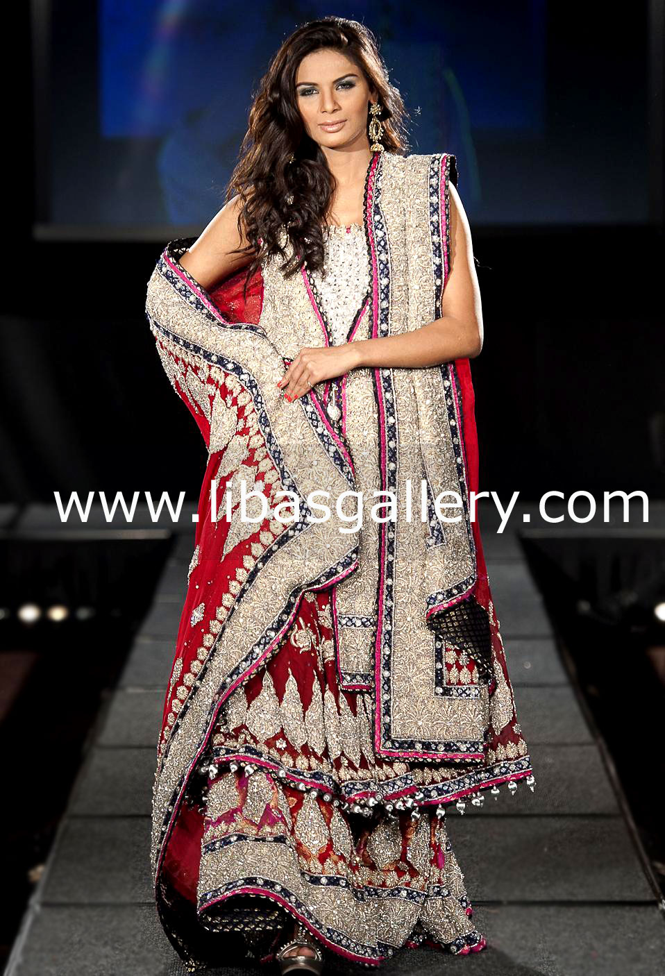 Designer Shazia Kiani Bridal Dresses Party Wedding Dresses Sherwani Kurta L`oreal Bridal Couture Week PFDC Sunsilk Fashion Week Karachi 2012 2013 2014, Shazia Kiani bridal designer, lehenga, sharara, gharara
