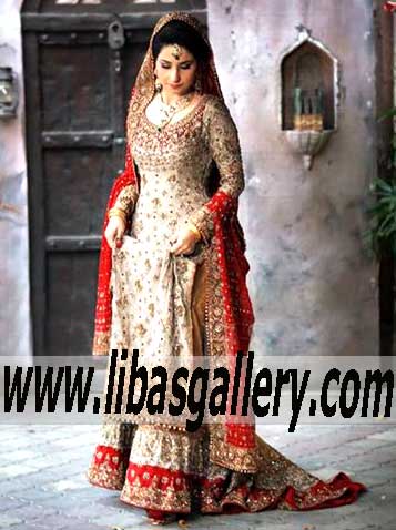 Pakistani Bridal Gharara for Walima UK USA Canada Bridal Gharara for Reception Pakistani Bridal Gharara for Walima UK USA Canada Bridal Gharara for Reception