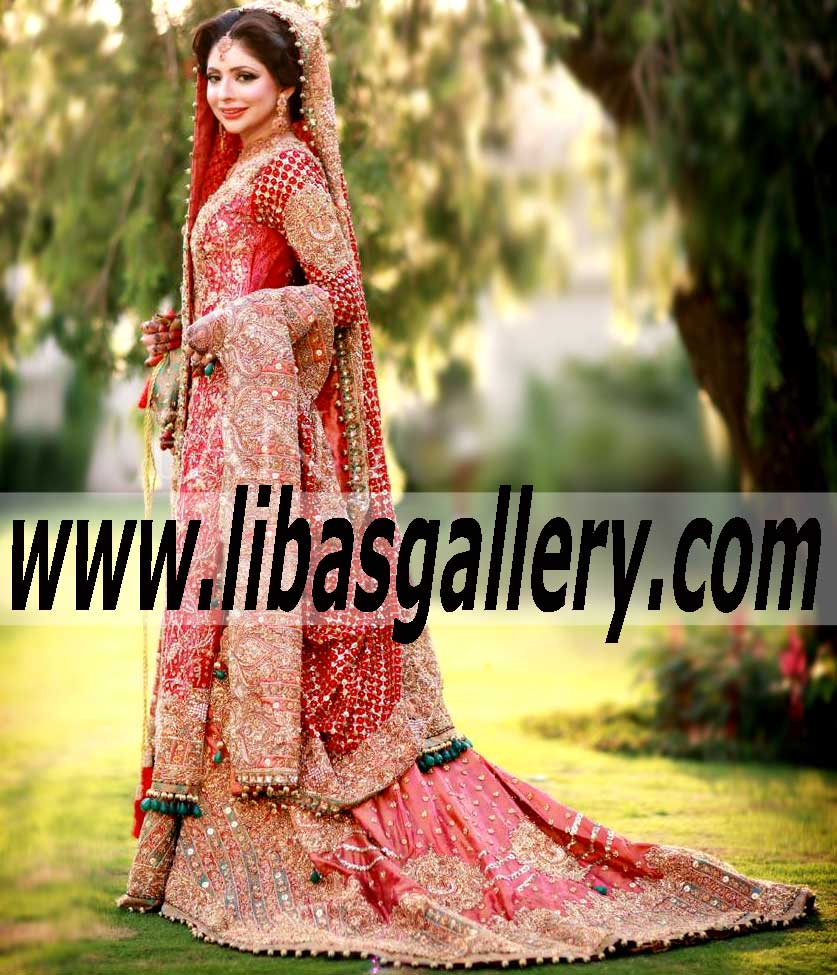 Pakistani Designer Wedding Bridal Dresses 2015 Indian Bridal Wear