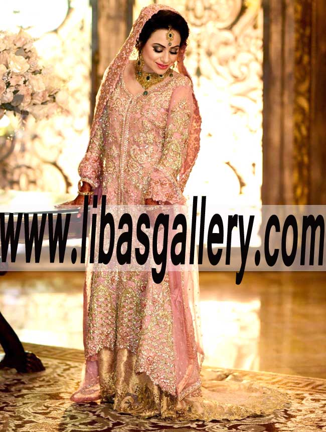 Saira Rizwan Latest Anarkali Bridal Lehenga Dresses Anarkali Bridal Suits Gown Wedding Dresses with glorious embellishments Newark New Jersey NJ US