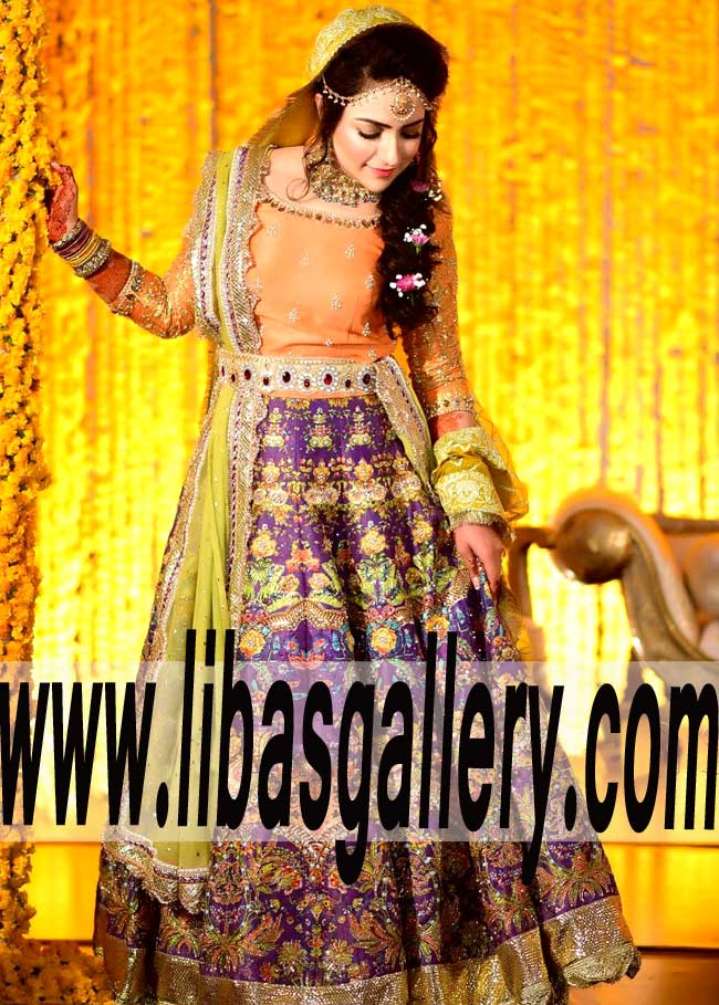 lehengas for mehndi function