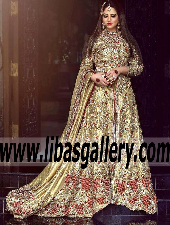 Traditional Wedding Gown Bridal Dresses Designer Bridal Collection PFDC 2018 UK USA Canada Australia Saudi Arabia