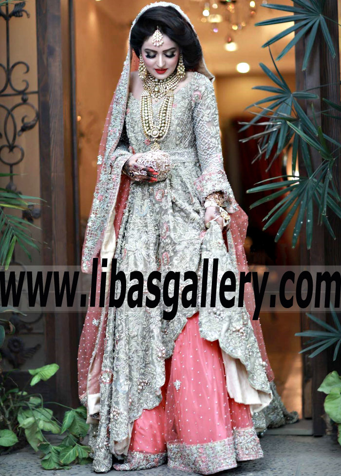 Luxurious Bridal Dresses | Latest trends Calgary Alberta Canada Regal Wedding Gown with Wonderfully Complemented Lehenga Skirt for Wedding Event Luxurious Bridal Dresses | Latest trends Calgary Alberta Canada Regal Wedding Gown with Wonderfully Complemented Lehenga Skirt for Wedding Event