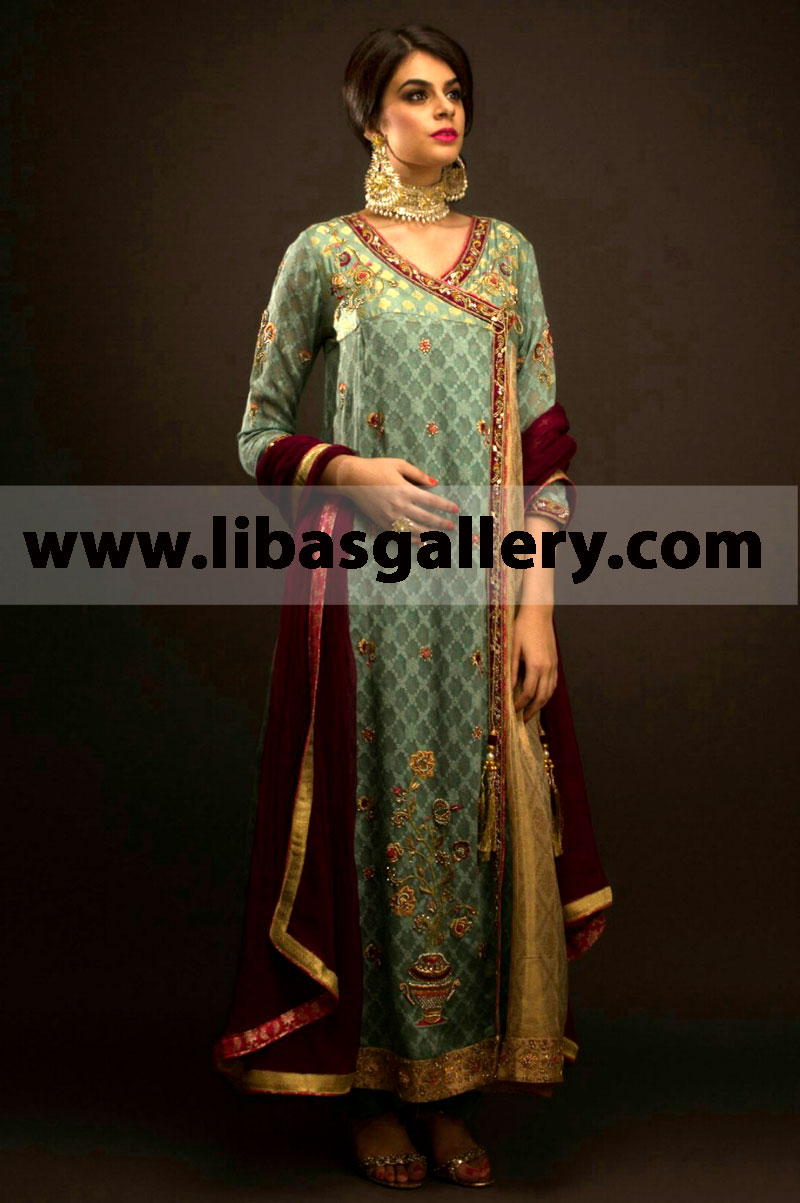 Pakistani Indian Angrakha style Formal Dresses Angrakha style Formal Dresses Buy now in UK USA Canada Australia Pakistani Indian Angrakha style Formal Dresses Angrakha style Formal Dresses Buy now in UK USA Canada Australia
