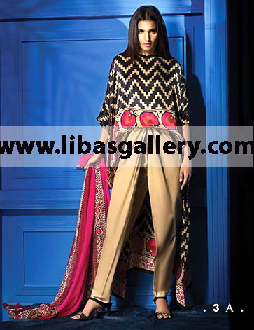 Buy Online Latest Sana Safinaz Silk Collection 2014 Designer Suits 2014 for EID-Ul-Adha from Pakistan at Highly Affordable Prices. Latest Sana Safinaz Silk Collection 2014 Pakistani Designer Suits 2014 Gorgeous Party Dress for All Formal Events