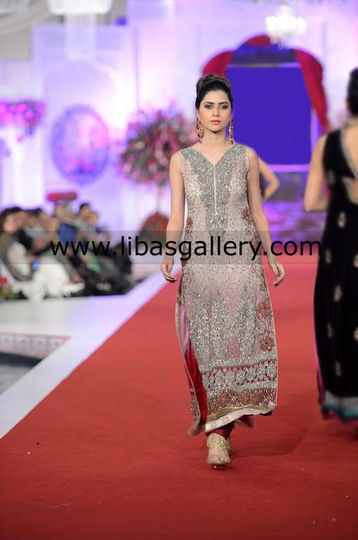 Renowned Designer Deepak Perwani beautiful Anarkali Outfits For Special Occasions At PFW London UK Special Occasion Dresses Online Shopping