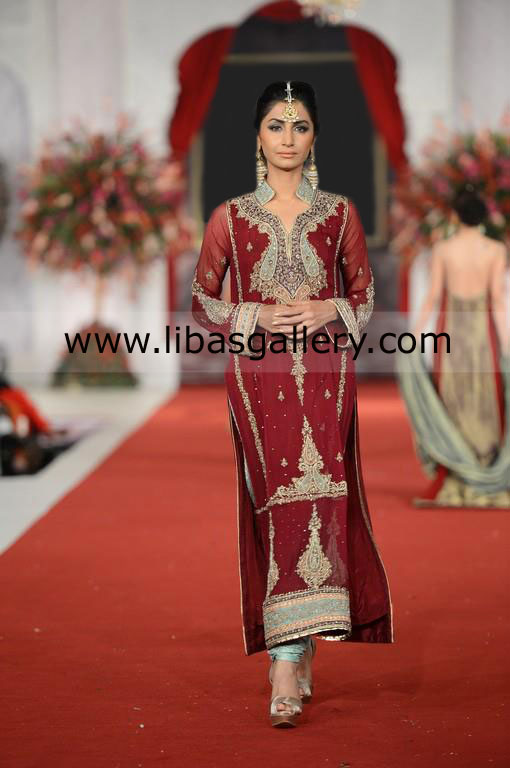 Zainab Sajid Gorgeous Collection For Special Occasion & Parties At Pakistan Fashion Week London New Arrivals