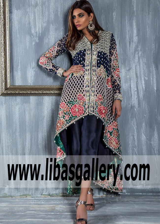 Annus Abrar Luxury Pret Collection 2018 Inventive Midnight Blue Anarkali USA Houston, Dallas, Chicago, L.A Annus Abrar Luxury Pret Collection 2018 Inventive Midnight Blue Anarkali USA Houston, Dallas, Chicago, L.A