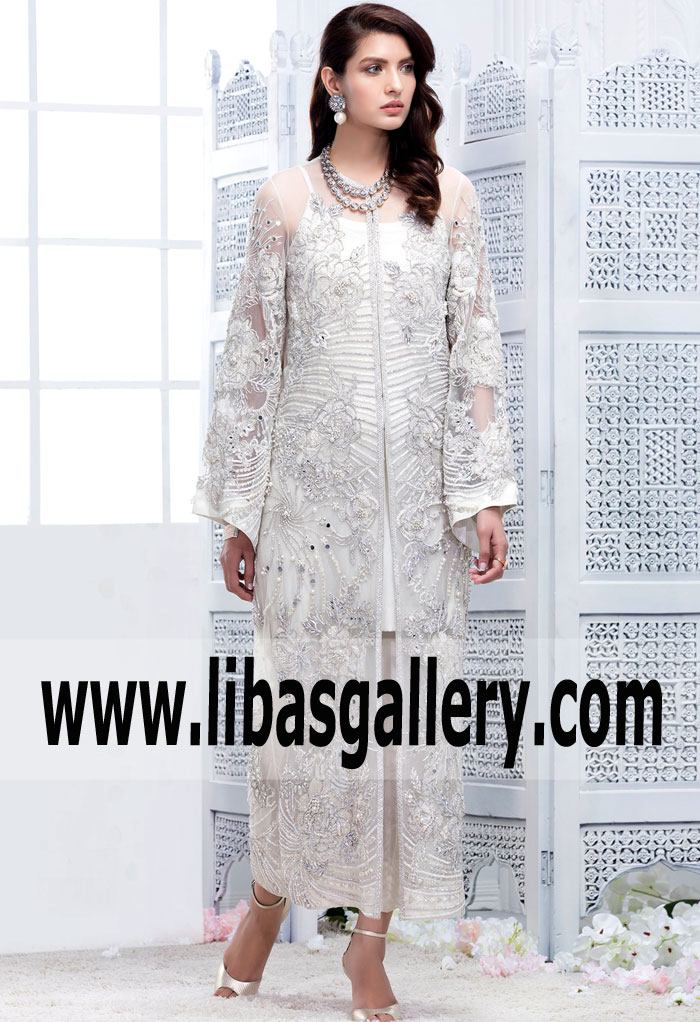 white party dresses pakistani