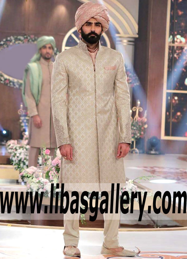 Banarsi High Quality jamawar sherwani for dulha nikah barat order online worldwide delivery custom made wedding jacket Coventry Salford UK Banarsi High Quality jamawar sherwani for dulha nikah barat order online worldwide delivery custom made wedding jacket Coventry Salford UK