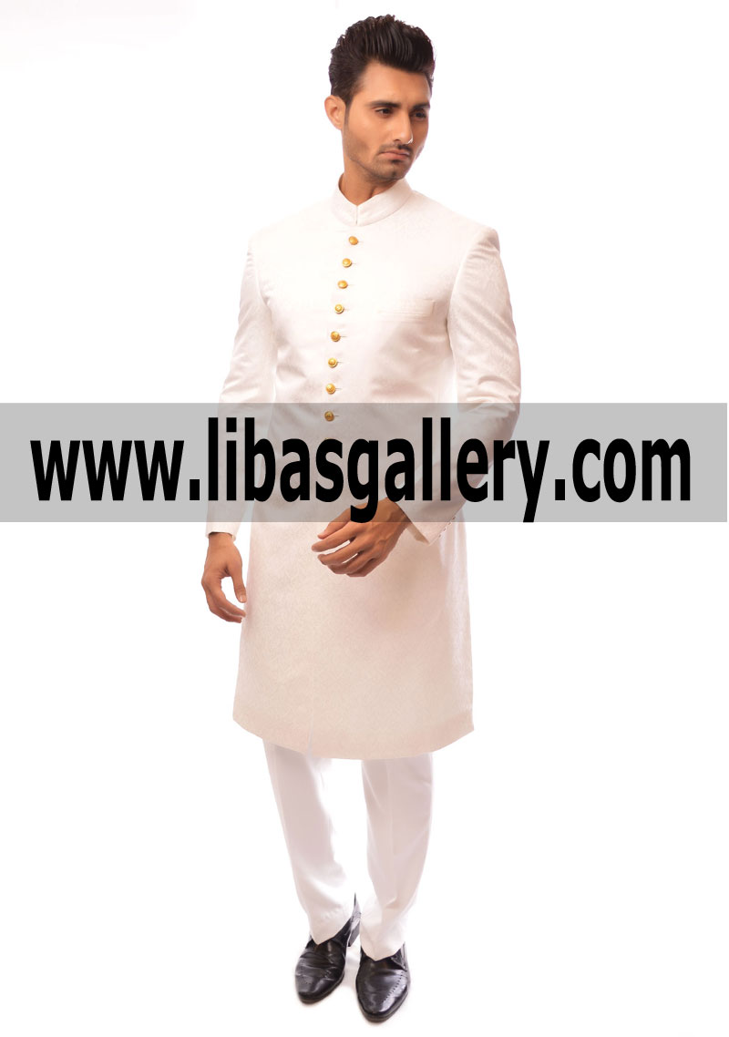 Nikah Day with Designer Sherwani Suit with Qazi Nikah Khuwan Delivering Khutba in Wedding on stage to Wedding Guests Norway OSLO