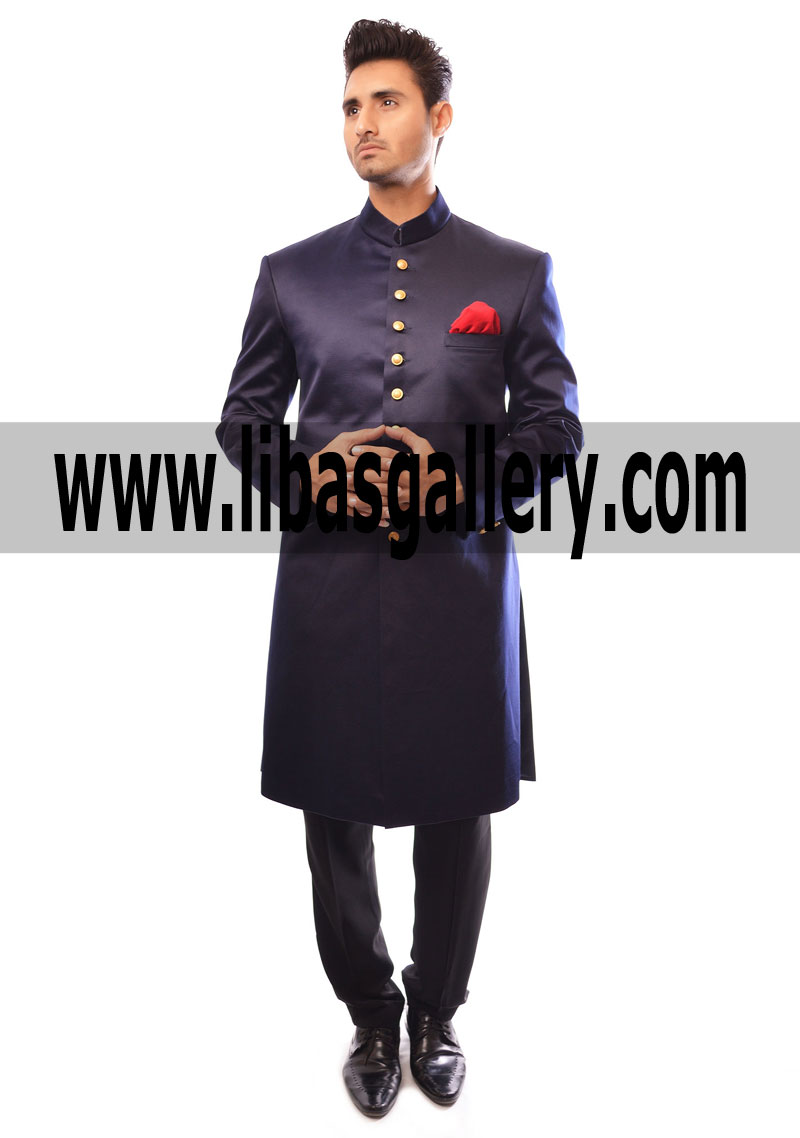 jeune marié Wedding Sherwani Suit 2017 in Highest Quality pure Banarsi Jamawar with Trouser Pants Churidar and Turban Pagdi Khussa UK US Canada UAE France jeune marié Wedding Sherwani Suit 2017 in Highest Quality pure Banarsi Jamawar with Trouser Pants Churidar and Turban Pagdi Khussa UK US Canada UAE France