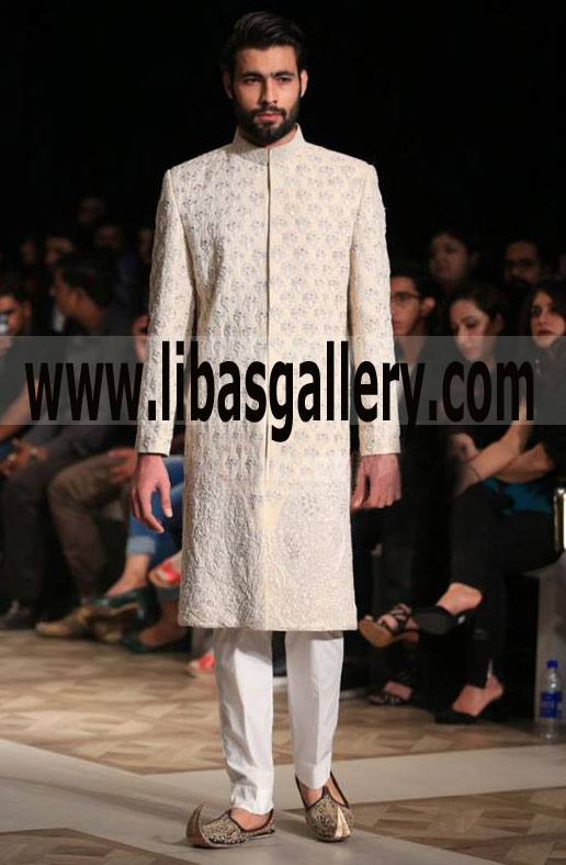 ivory full heavy embroidered groom sherwani for nikah barat wedding day California Washington Texas usa ivory full heavy embroidered groom sherwani for nikah barat wedding day California Washington Texas usa