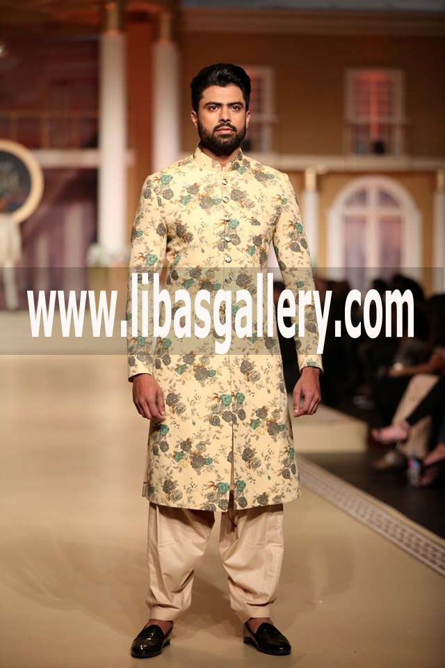order online your wished bespoke wedding sherwani suit at affordable price in kimkhab jamawar fabric with inner suit 2018 Michigan USA