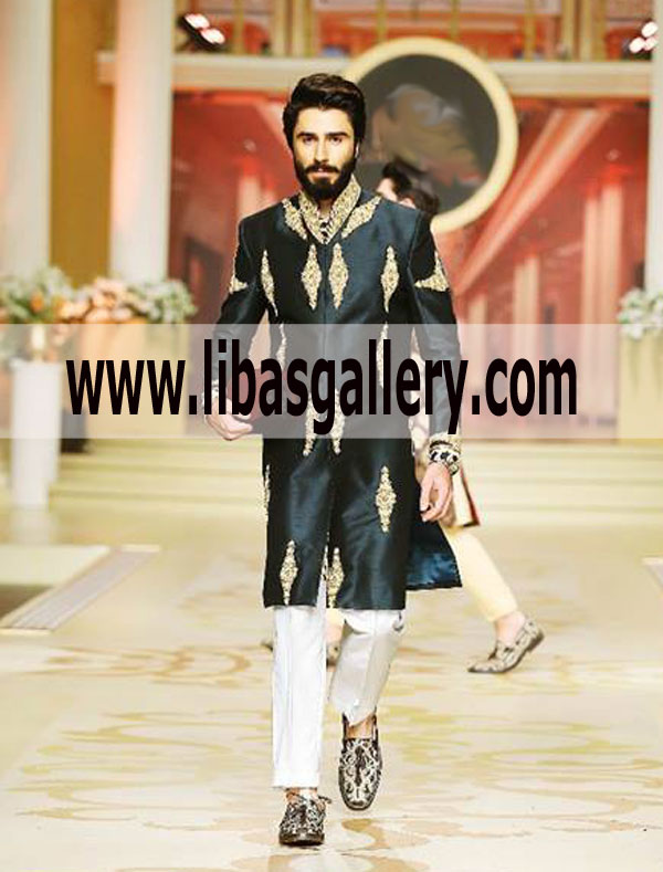 Black Wedding sherwani traditional for Groom Dulha UK USA Canada Dubai KSA 2018 Black Wedding sherwani traditional for Groom Dulha UK USA Canada Dubai KSA 2018