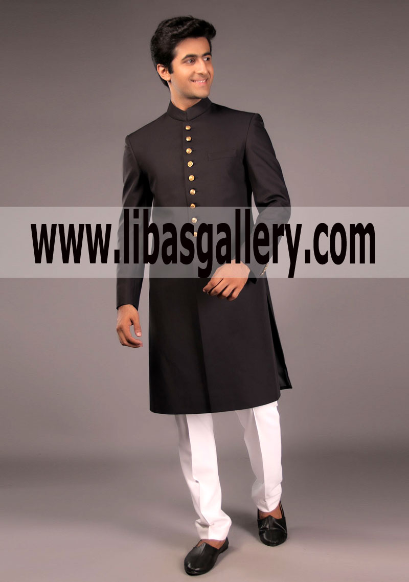 Amir Adnan Classic Suiting Black Classic Fit Sherwani 2018 for Groom Dubai Abu dhabi Sharjah UAE Amir Adnan Classic Suiting Black Classic Fit Sherwani 2018 for Groom Dubai Abu dhabi Sharjah UAE