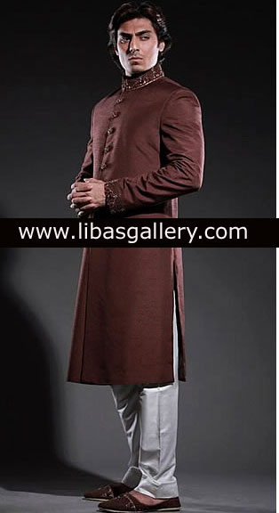 Black Sherwani Collection South london,Amir Adnan Deepak Perwani Black Sherwani Blackburn UK Dark shades, New Arrivals