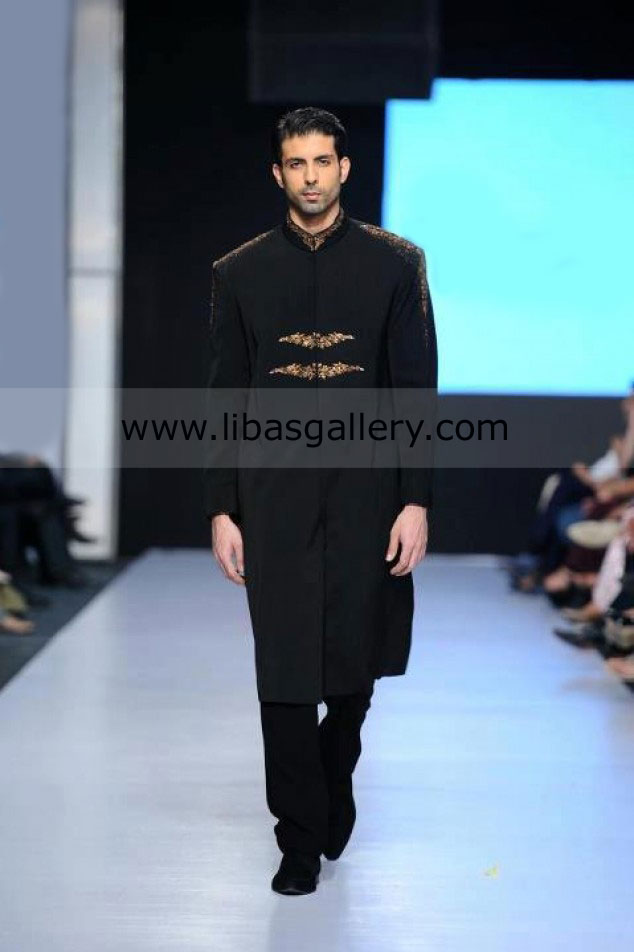 Style 360 Black Designer Wedding Sherwani Jodhpuri style Collection for Groom Quebec Toronto Canada