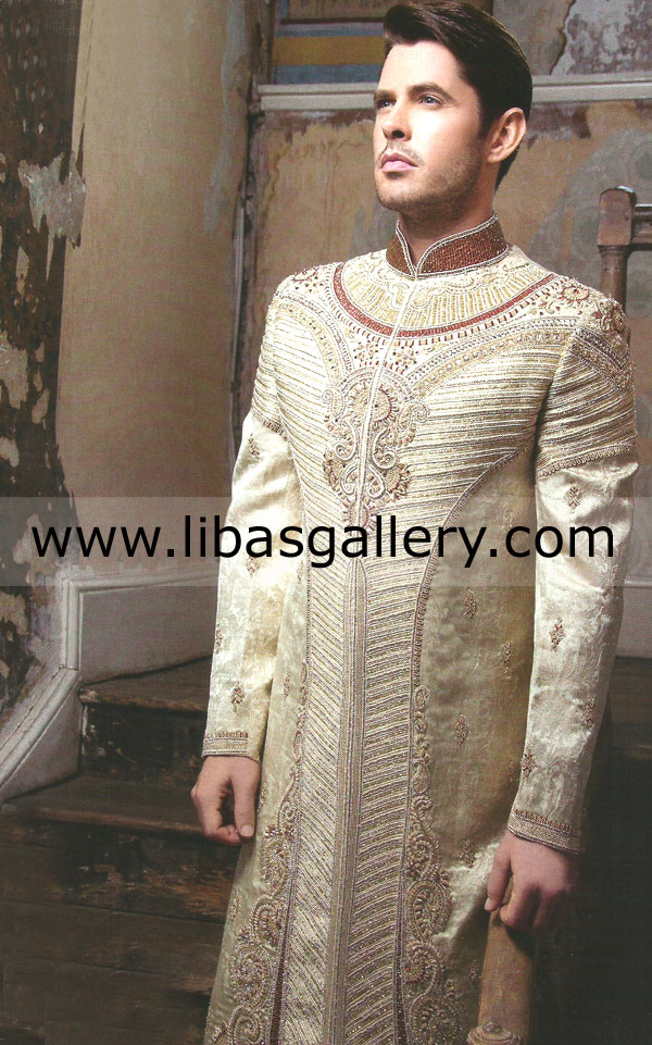 Indian Men Sherwani Designs Indian Latest Mens Sherwani Designs Groom Sherwani Designs Indian Designer Men Sherwani Latest Styles on Sale in Belgrave Road Leicester UK