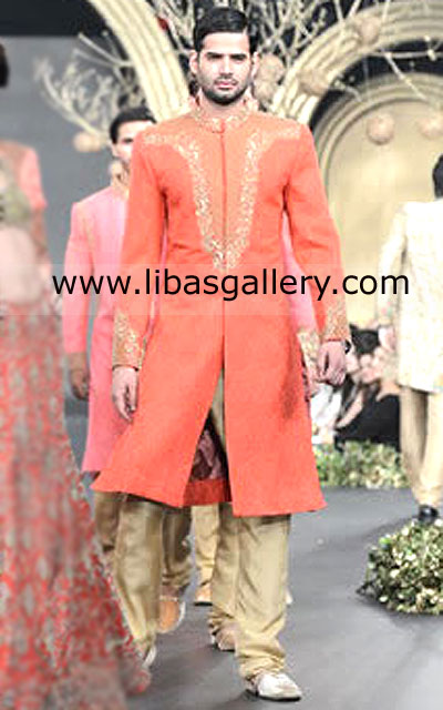 Beautiful budget friendly HSY wedding Groom Sherwani PFDC L`oreal US Canada Australia