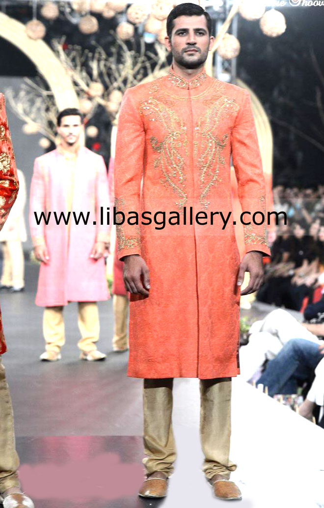 HSY Designer Groom wear Sherwani PFDC LOreal Paris Bridal Week 2013 Quebe Montreal Canada