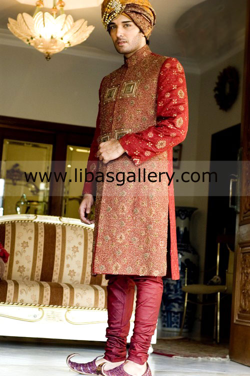 AMARYLLIS Groom Wedding Sherwani for late arrival barat and dinner Delaware New Hampshire USA