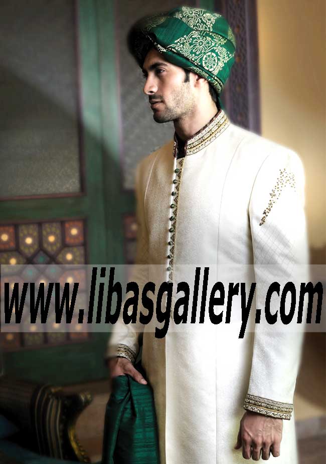 Most Excellent Sherwani Dresses for Pakistani Best Mens 2015-2016 by Amir Adnan New Jersey City Matawan