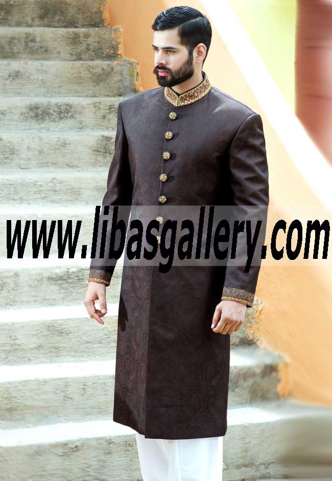 Amir Adnan jamawar Groom Sherwani Collection TBCW Men`s Collection Chicago USA Amir Adnan jamawar Groom Sherwani Collection TBCW Men`s Collection Chicago USA