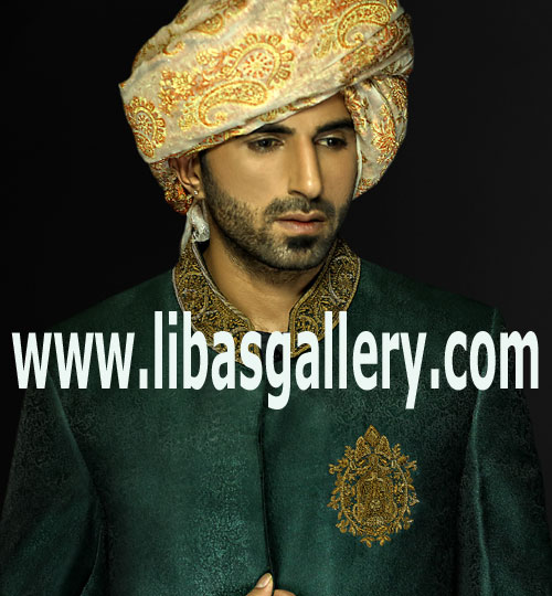 Raw Silk Sherwani high quality stitching France Paris Ziggi Menswear Sherwani Bridegroom Sherwani New Arrivals 2015 UK,USA,Canada,UAE,Saudi Arabia