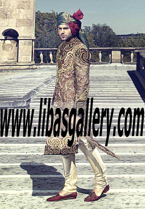 Latest mens wear Groom sherwanis collection 2016 fancy and embroidered couture dresses for Groom Men UK,USA,Canada Latest mens wear Groom sherwanis collection 2016 fancy and embroidered couture dresses for Groom Men UK,USA,Canada