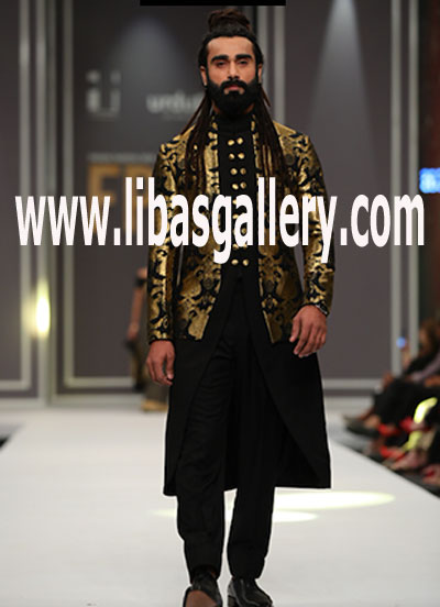Merino Wool and Silk blended suiting fabric sherwani for Groom Winter Wedding UK,USA,Canada,Dubai,Saudi Arabia
