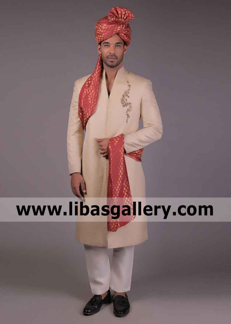 Make your mind for Pakistani Designer Wedding Sherwani for your loving Son Damad Nikah Dubai India Pakistan UK USA Canada Make your mind for Pakistani Designer Wedding Sherwani for your loving Son Damad Nikah Dubai India Pakistan UK USA Canada