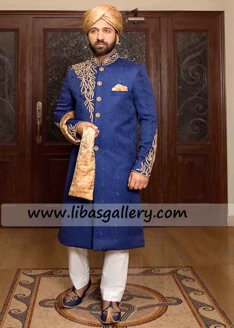 royal blue wedding dress for groom