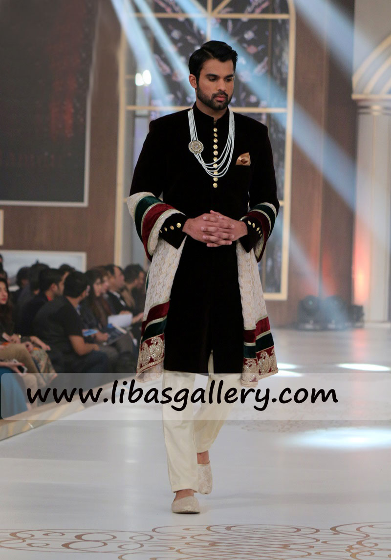 black sherwani design for gents plain suiting fabric and velvet full stitched sherwani collection for male UK USA Canada black sherwani design for gents plain suiting fabric and velvet full stitched sherwani collection for male UK USA Canada