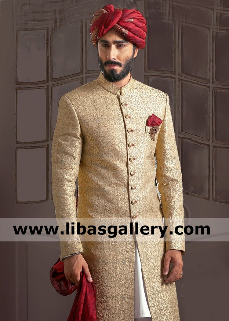 pakistani wedding sherwani for groom