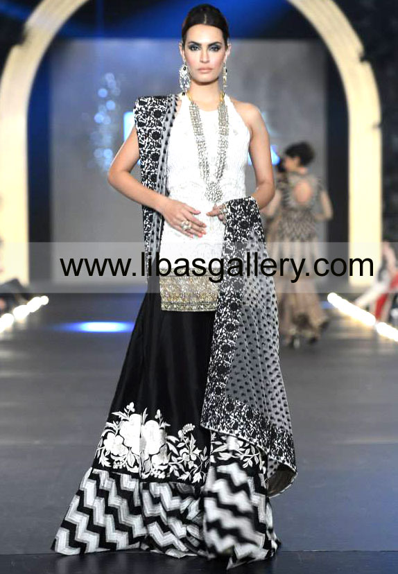 Sana Safinaz Wonderful Black Special Occasion Dress, Sana Safinaz Black Bridal Wear Sharara With Beautiful Embroidery Showcased at PFDC L`Oreal Paris Bridal Week 2013 in Virginia, USA Sana Safinaz Wonderful Black Special Occasion Dress, Sana Safinaz Black Bridal Wear Sharara With Beautiful Embroidery Showcased at PFDC L`Oreal Paris Bridal Week 2013 in Virginia, USA