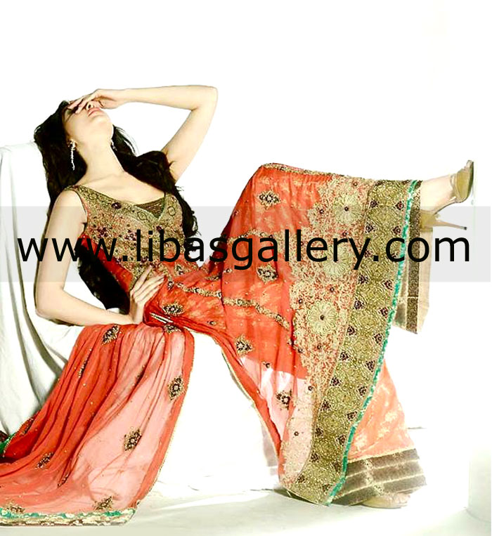 Designer Mohammad Mehdi_ Designer Mehdi Collection Pakistan Bridal Formal Party Wear Sarees Bridal Couture Week 2013 - 2014 PFDC Sunsilk Fashion Week Karachi 2013- 2014 Wedding Lehangas, Shararas, Gharara
