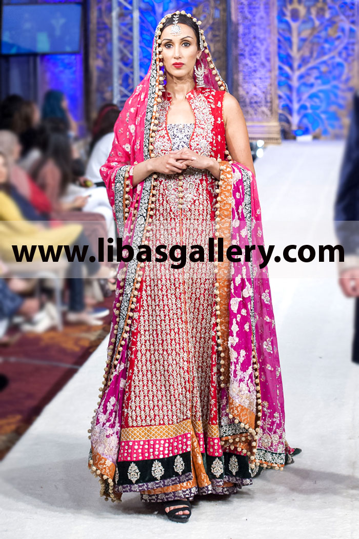 Shop Online Designer Bridal Lehengas By Zainab Chottani 2014 - Weddings of Asia 2014 at Pakistan Fashion Week 6 Pakistani Dresses for Wedding, Weddings of Asia (Pakistan Fashion Week 6) Shop Online