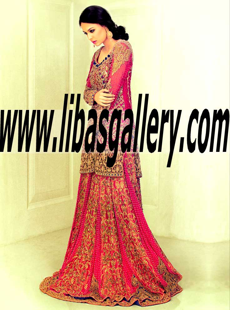 Wedding Lenghas Shazia Kiyani  Wedding Lehenga Dresses Shazia Kiyani Pakistani Wedding Dresses 2016 San Francisco California CA USA