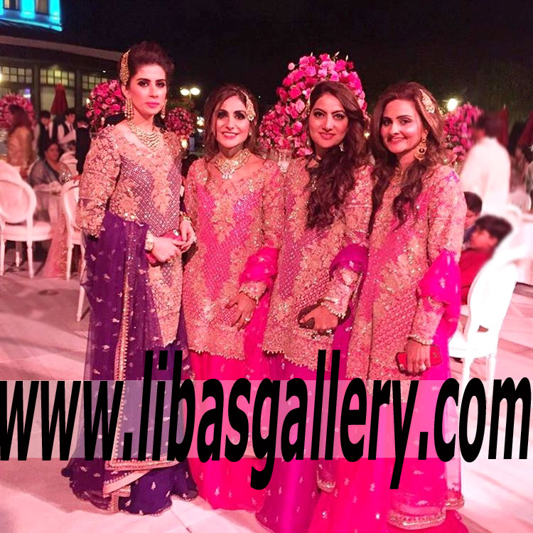 Quite Spectacular Bridesmaid Dresses For Wedding And Special Occasions Pakistani Designer Umar Sayeed Occasional Dresses Jackson Heights New York USA