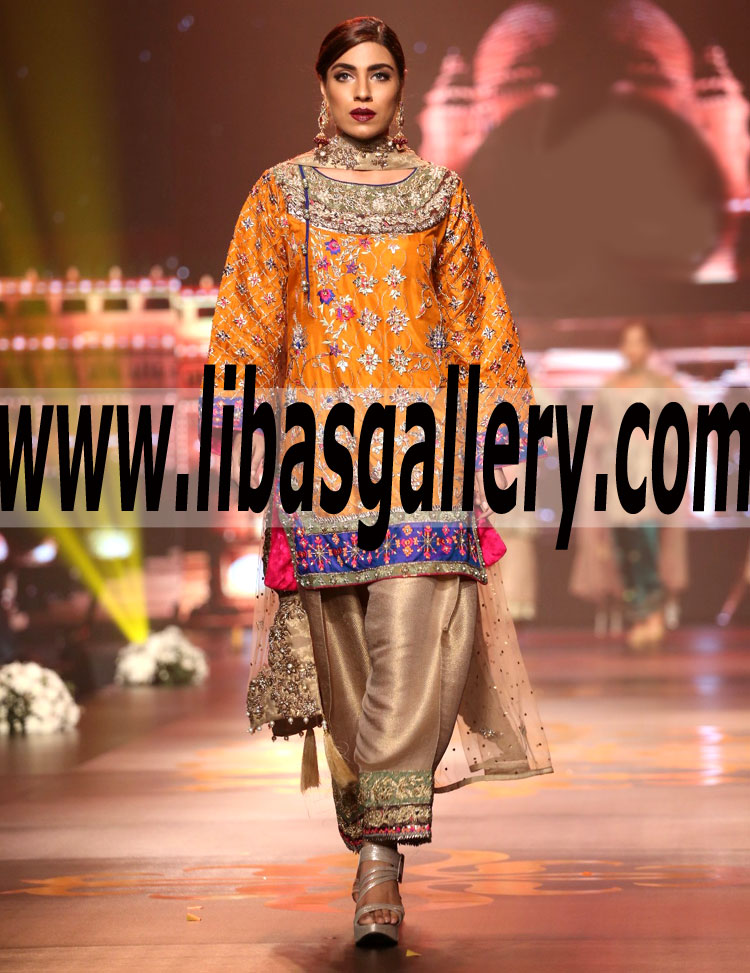 Latest Traditional Party Wear Dresses Designs 2016 2017 Collection by Nickie Nina from Bridal Couture Week Soho Road UK
