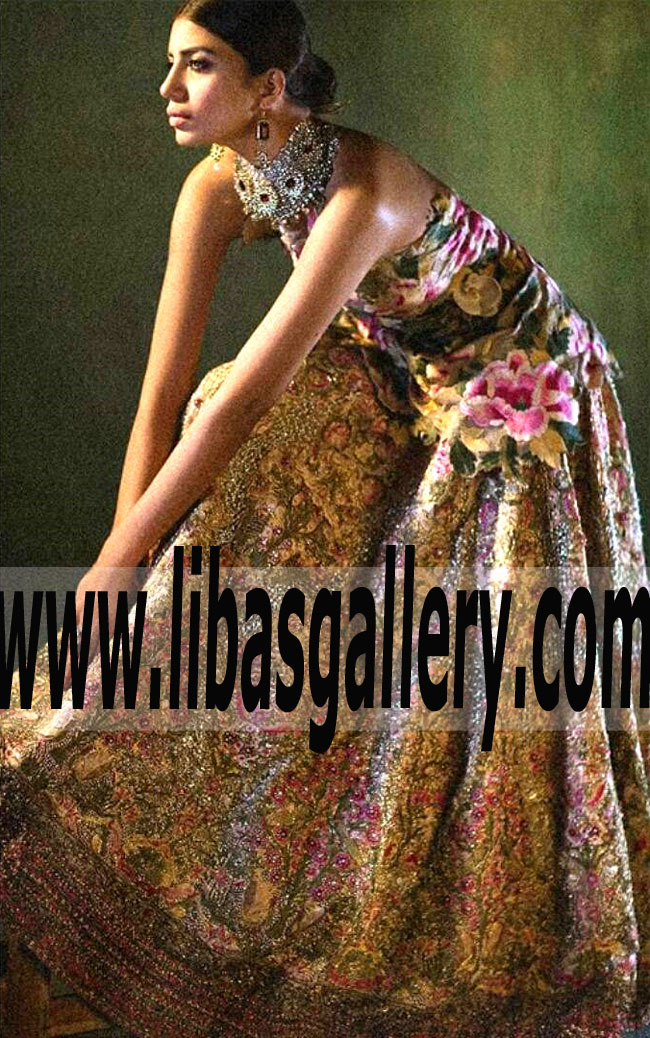 Sana safinaz Queenly Style Lehenga Crafted With Attractive Embellishments For Next Formal Event Pakistani Wedding Outfit Manchester UK Sana safinaz Queenly Style Lehenga Crafted With Attractive Embellishments For Next Formal Event Pakistani Wedding Outfit Manchester UK