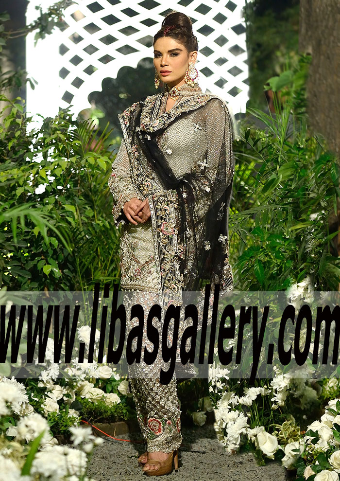 Elan Irresistible Platinum Colored Wedding Engagement Dress With Beautiful Embellishments For Special Occasions Halifax UK Shalwar Kameez Pakistan Elan Irresistible Platinum Colored Wedding Engagement Dress With Beautiful Embellishments For Special Occasions Halifax UK Shalwar Kameez Pakistan