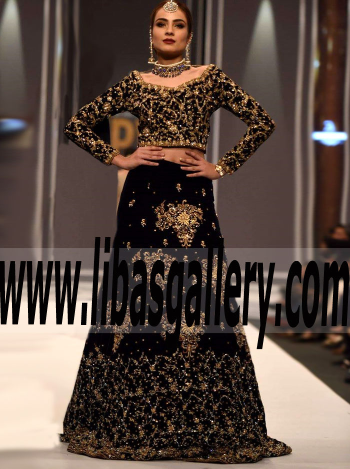 Breathtaking Traditional Wedding Lehenga Choli Dress For Evening And Special Occasions Mona Imran Virginia Maryland USA FPW